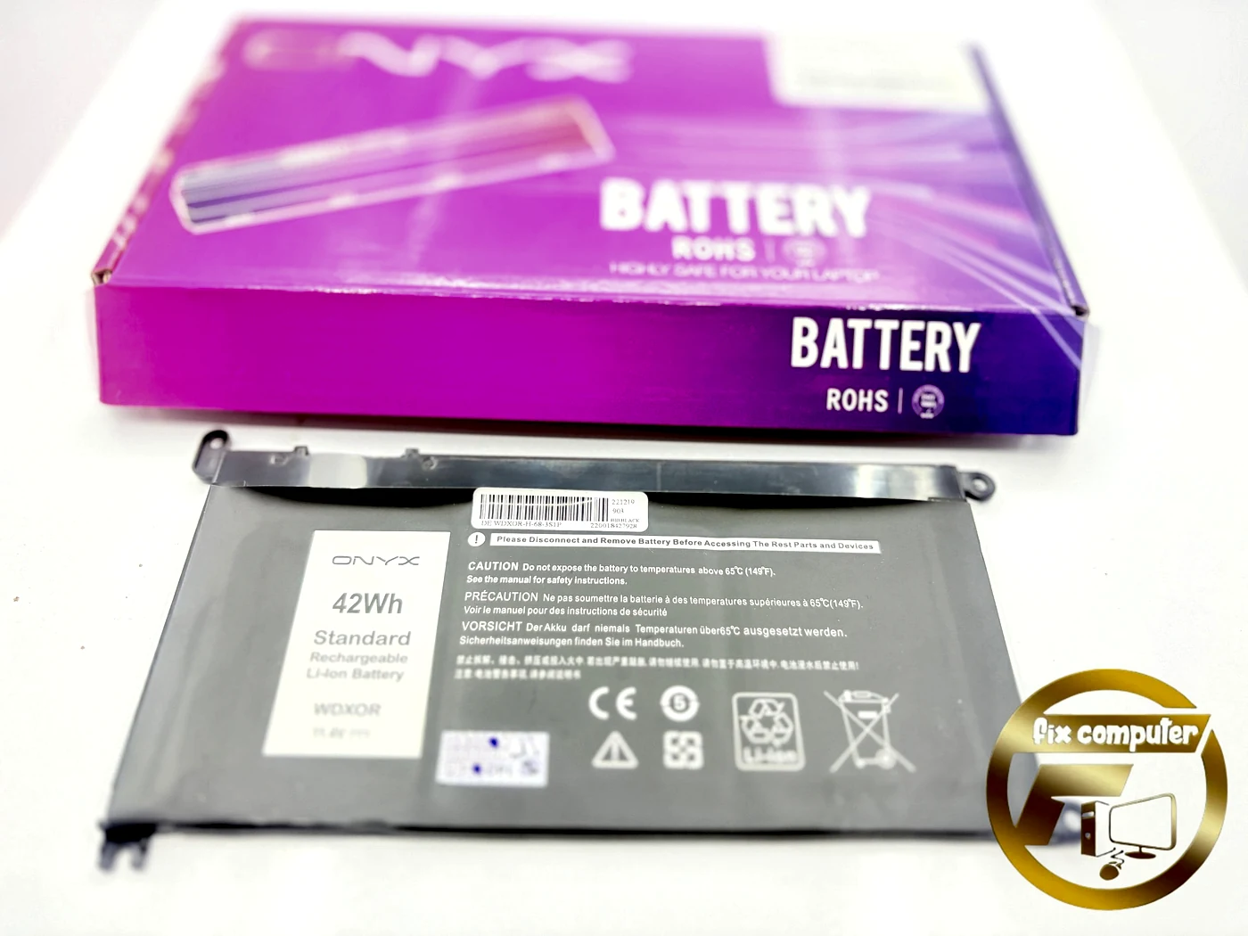 باتری دل Battery Dell WDXOR WDX0R 3CRH3 P69G001 T2JX4 C4HCW 0C4HCW FC92N Inspiron 13 7368 7378 15 5565 5567 5568 5578 17 5765 5767 7368 7378 7560 7570 7579 7569