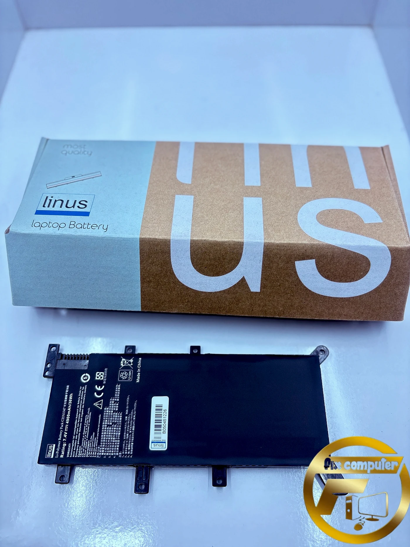 باتری ایسوس Battery Asus C21N1347 X555 X555LD X555LN X555L X555LB X555LF X555LI X555LJ X555LP X555U X555SJ X555YI A555 A555L F555 F555L A555LD4210